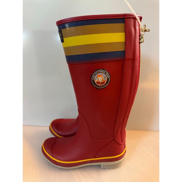PENDLETON WOMEN'S NATIONAL PARK TALL RED RAIN BOOTS (New) - Picture 3 of 8